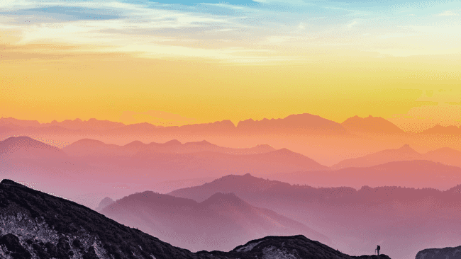 Berge im Horizont